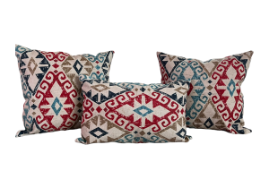 ETHNIC Desen 3'lü Kırlent Modeli Çift Taraflı Kullanılabilir